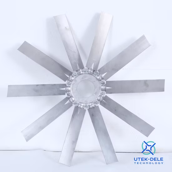 환기 엔진용 8개의 블레이드가 있는 조정 가능한 각도 P3h Alu 축 냉각팬