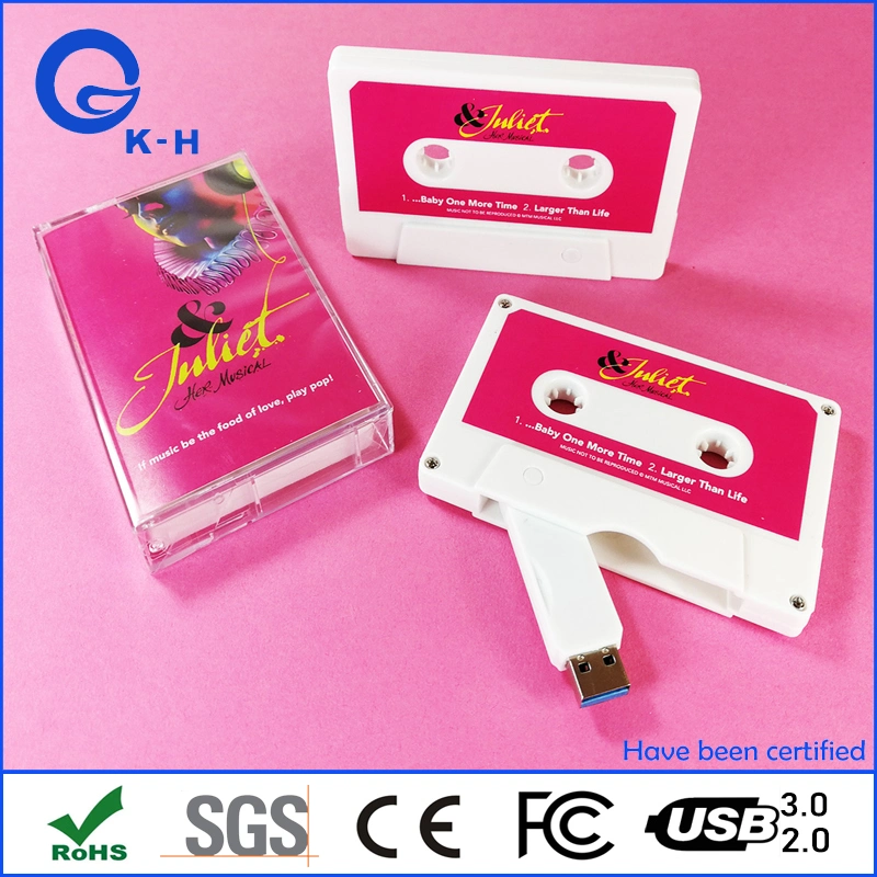 Nostalgic Magnetic Tape USB Thumb Drive 3.0 16GB Cassette 8GB 4GB