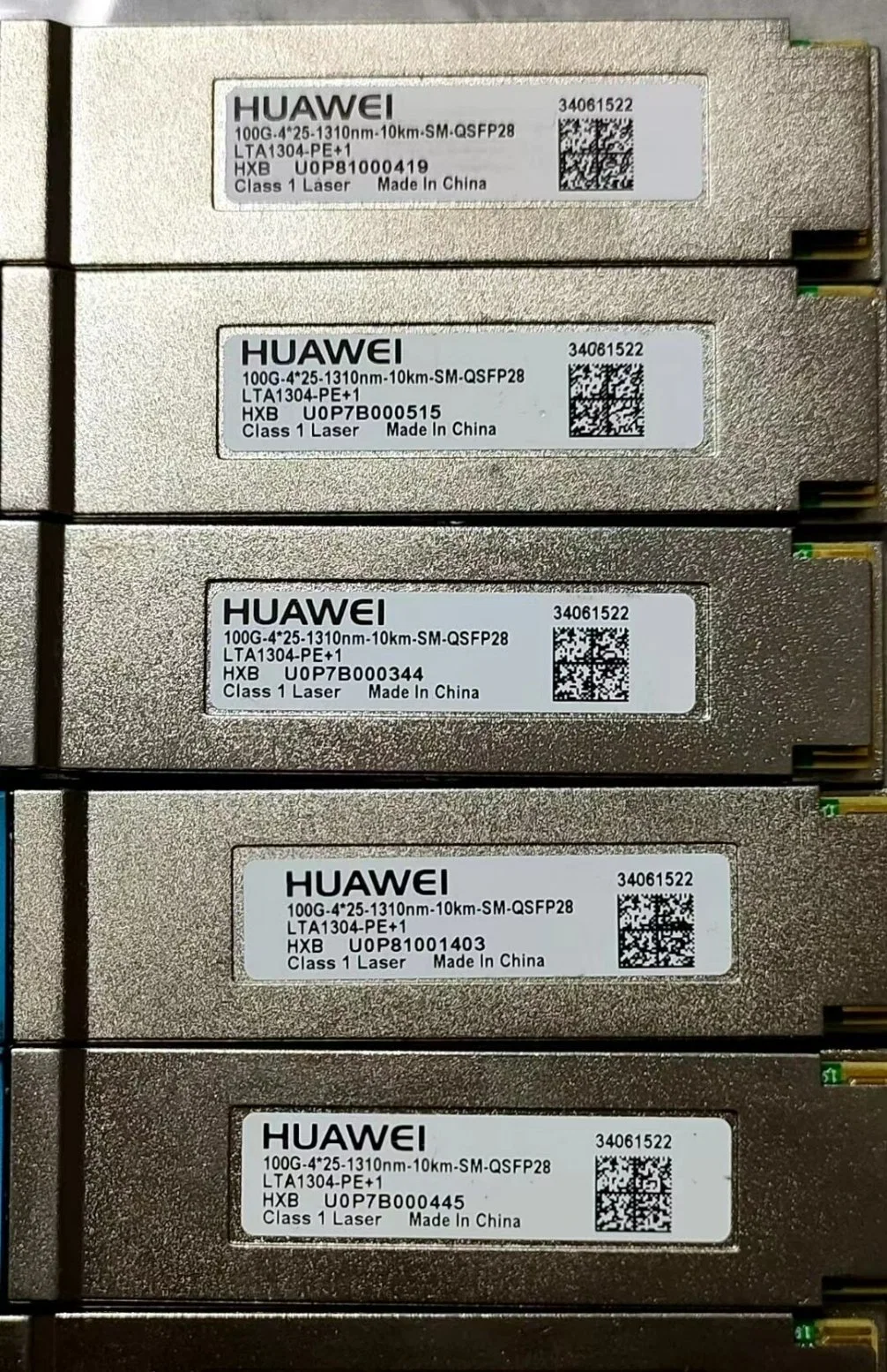 Huawei 100g SFP 34061522 34061478 34061400 02313urq 02310mhs