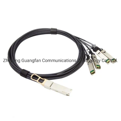 광섬유 40g Qsfp+ - 4× SFP+ AWG30 패시브 직접 연결 구리